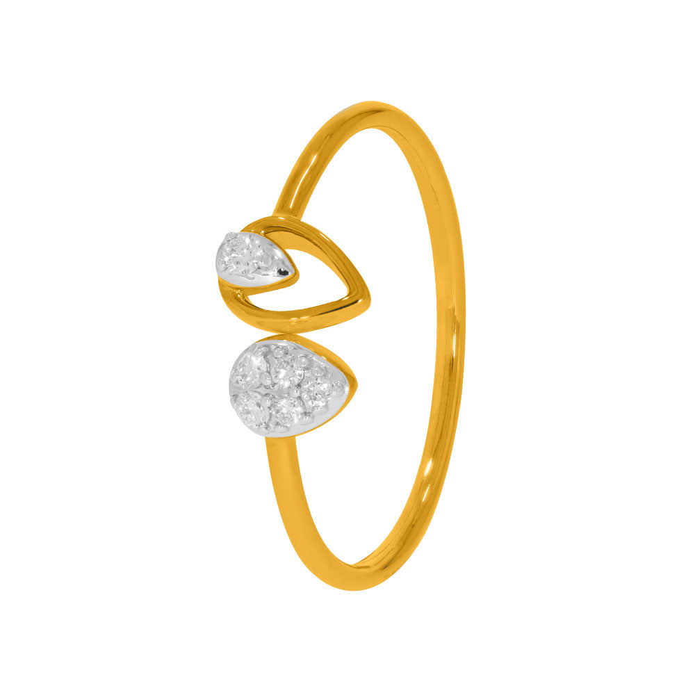 Luminous Cascade Ring