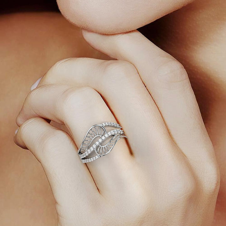 Diamond Sea Shell ring