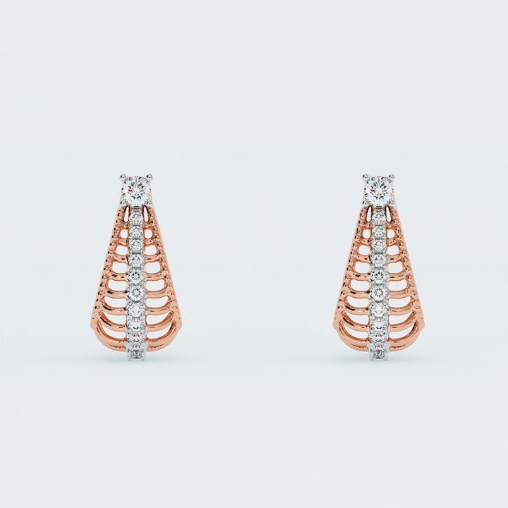 Shimmering Diamond Pod Earrings