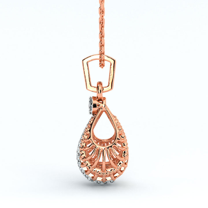 Shimmering Diamond Pod Pendant